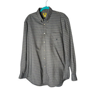 Duck Head Gray Plaid Casual Button Down Shirt